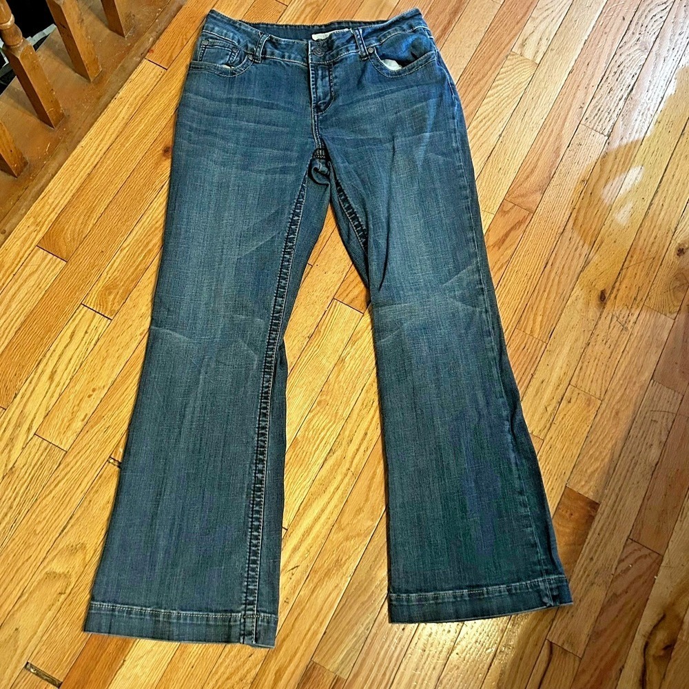 Stetson Women's 14 Blue Jeans Denim No. 214 Trouser Stretch Bootcut Wester T46-4